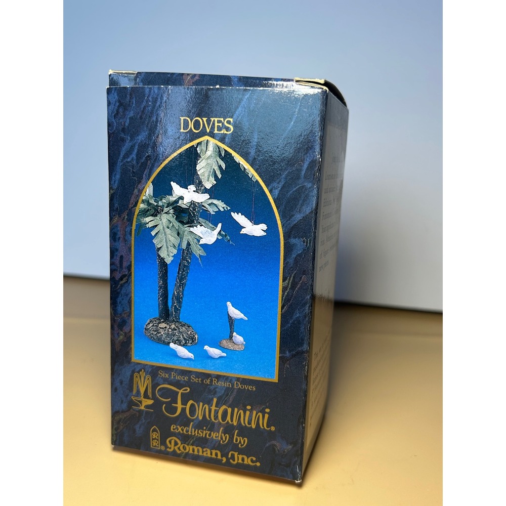 Fontanini Heirloom Nativity 6 Piece Resin Dove Set 52501 Roman Inc 1999 White